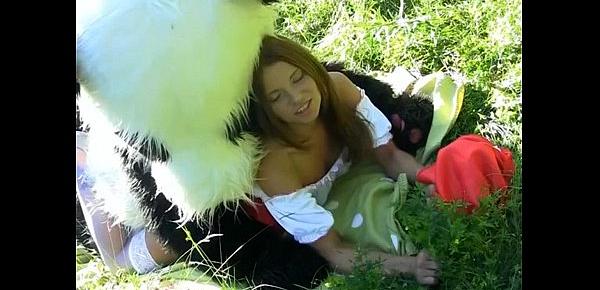  Little Red Riding Hood fucking with Panda in the wood
